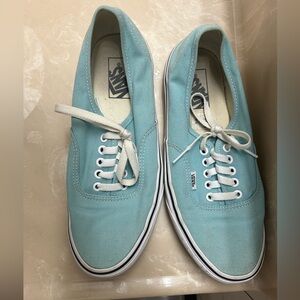 Teal authentic vans woman’s size 10